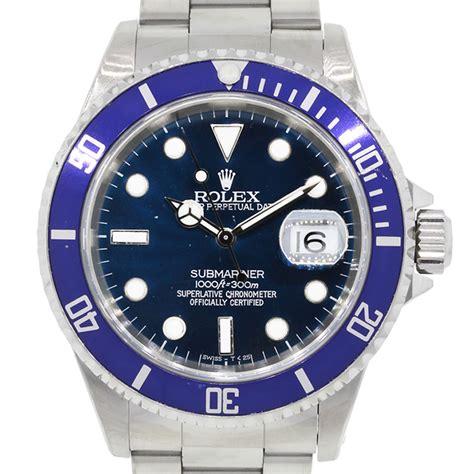 rolex stainless steel submariner blue dial & blue bezel insert|rolex submariner bluesy price.